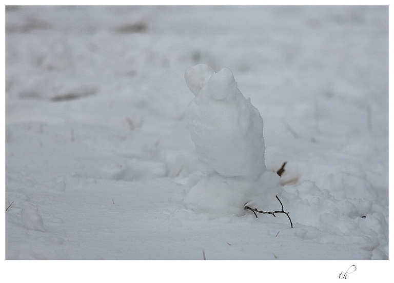 Upside down Snowman